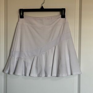 Coolrun White Athletic Skort Small | Built-In Shorts Tennis Golf Activewear